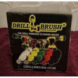 Drillbrush Grout Cleaner Brush Kit - Drill Brush Attachment Set, Sealed Box